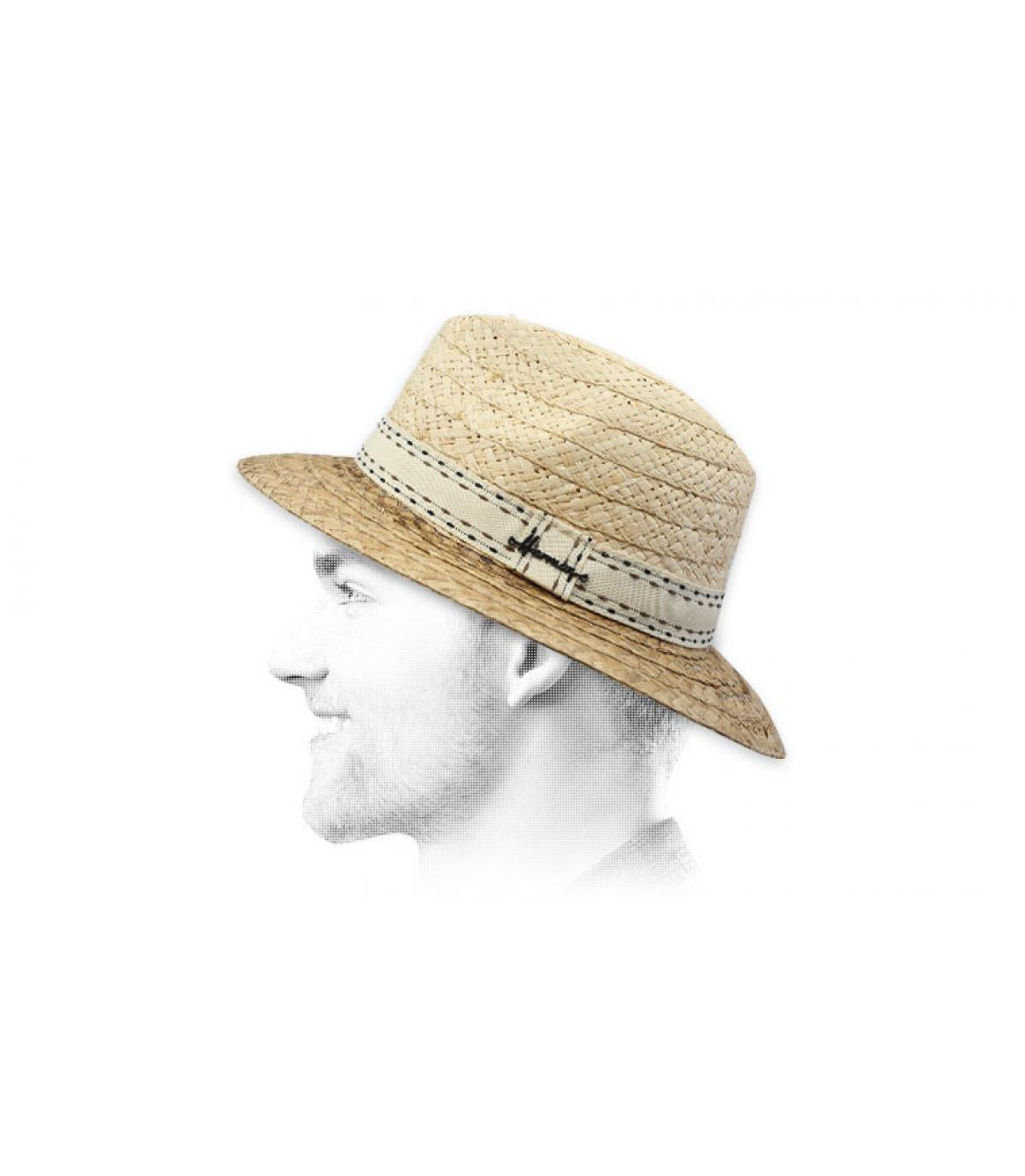 cappello di paglia Herman Mac Reno black cappello di paglia Herman Mac Reno black